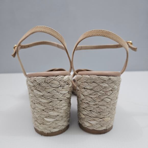 NEW Stuart Weitzman Dayna Wedges Womens 11 Adobe Tan Suede Espadrille Sandal - Picture 8 of 12